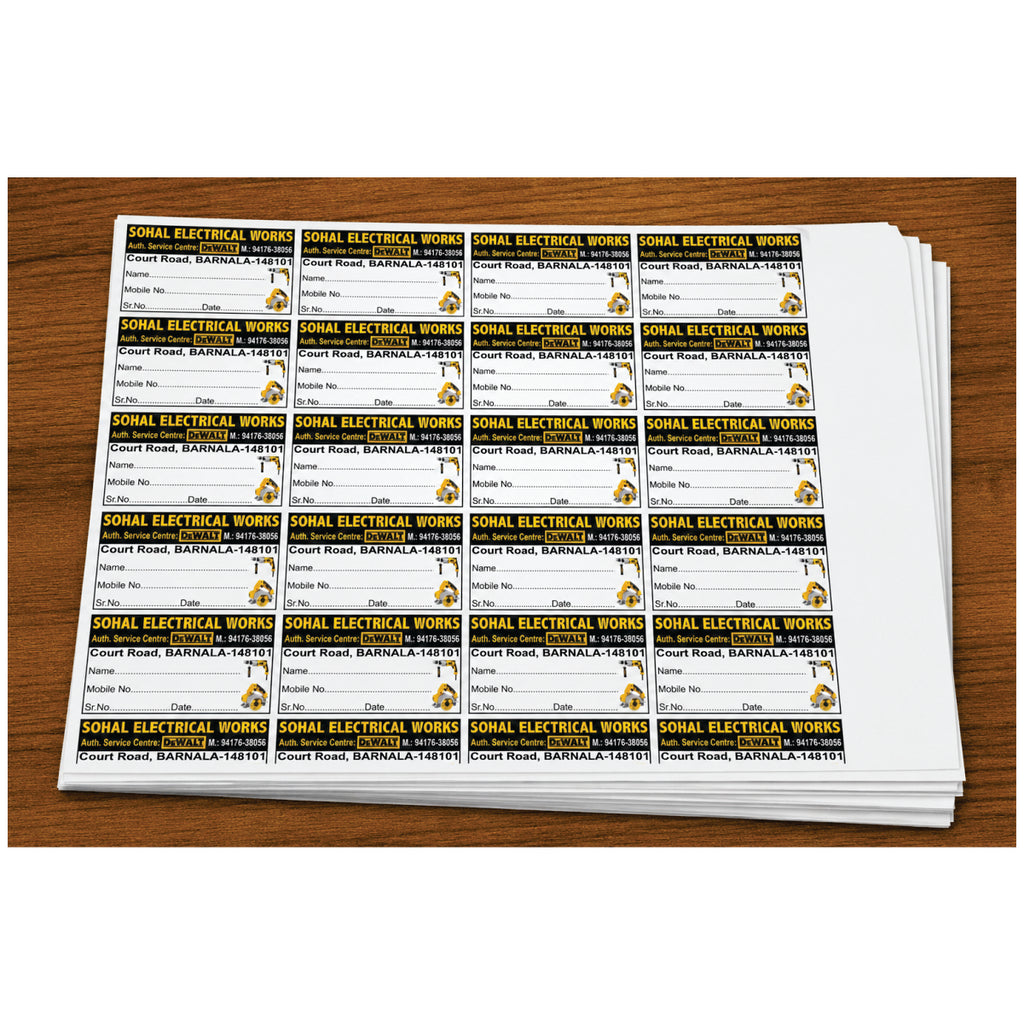 CUSTOM STICKER RE 13 100 SHEETS