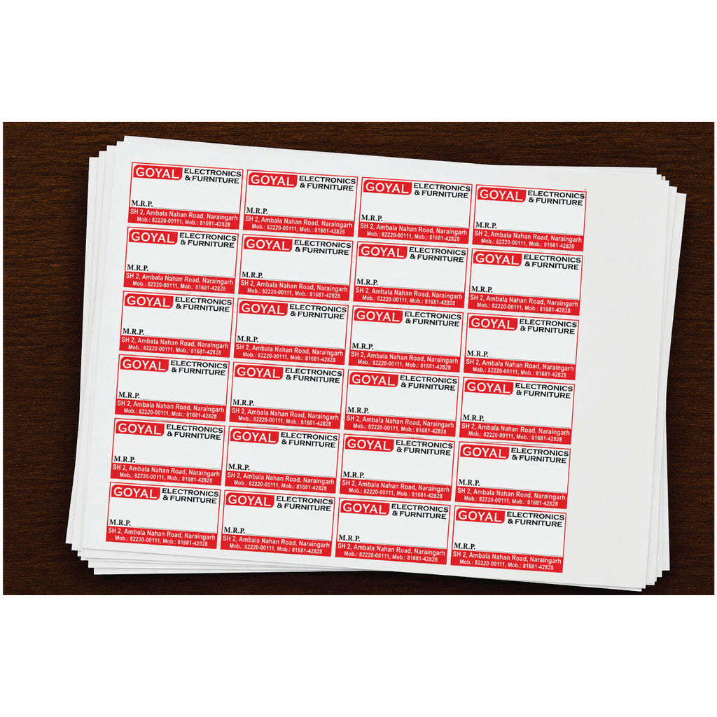 CUSTOM STICKER EL 14| 100 SHEETS