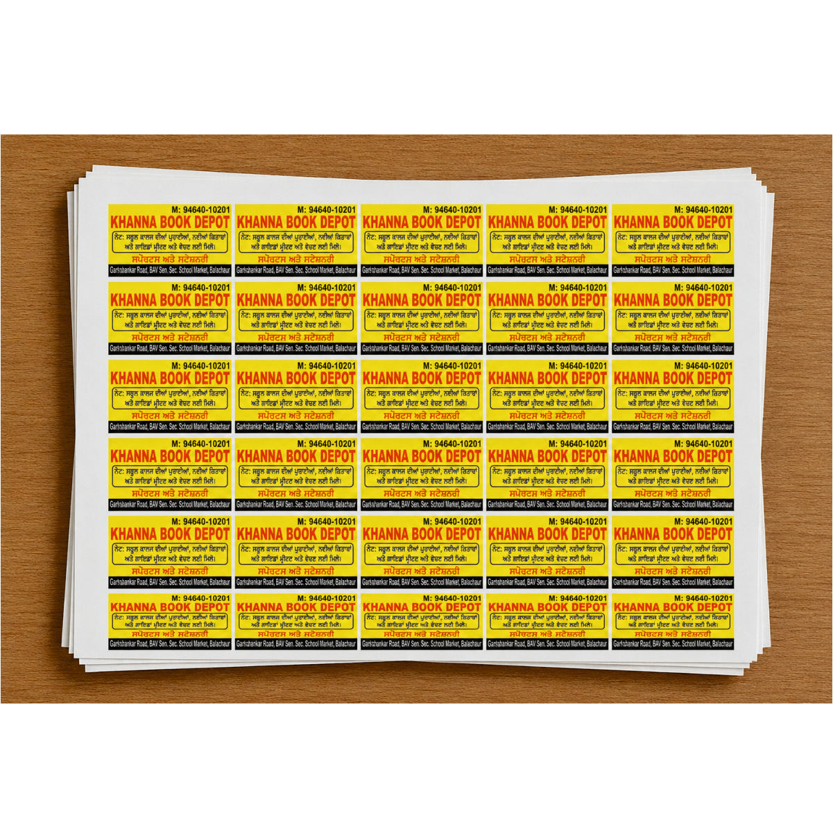 CUSTOM STICKER Bo 14| 100 SHEETS