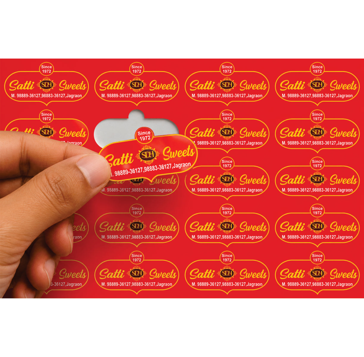 CUSTOM STICKER SW 15 | 100 SHEETS