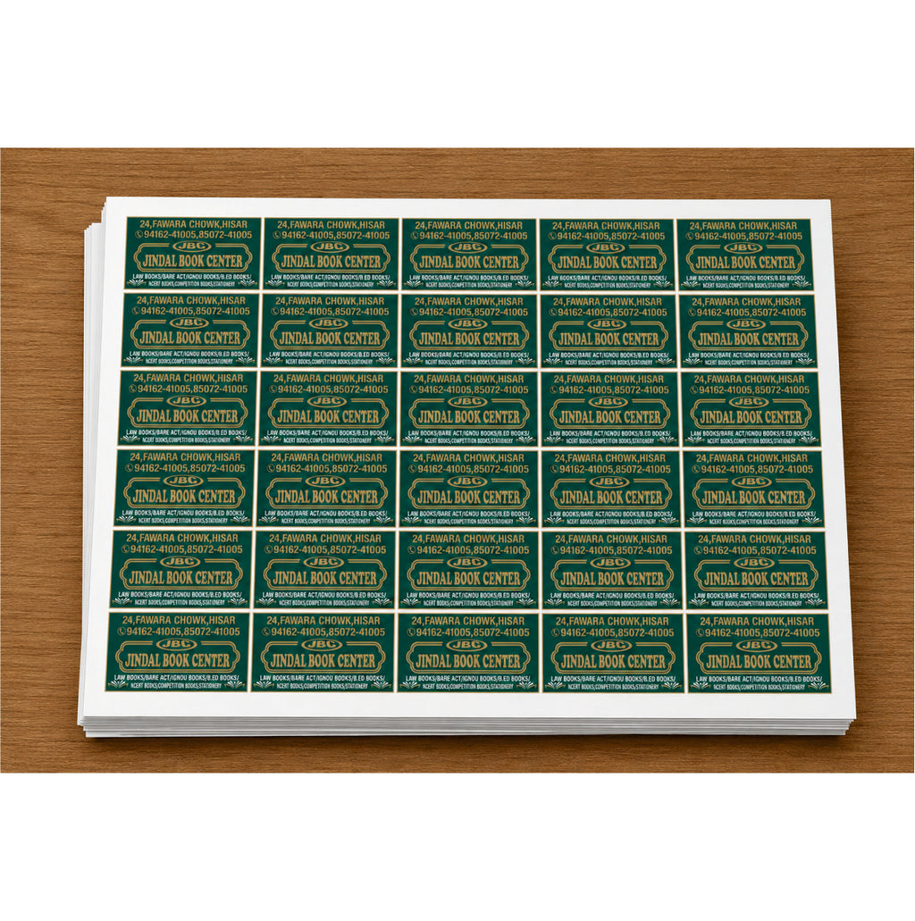 CUSTOM STICKER Bo 15| 100 SHEETS