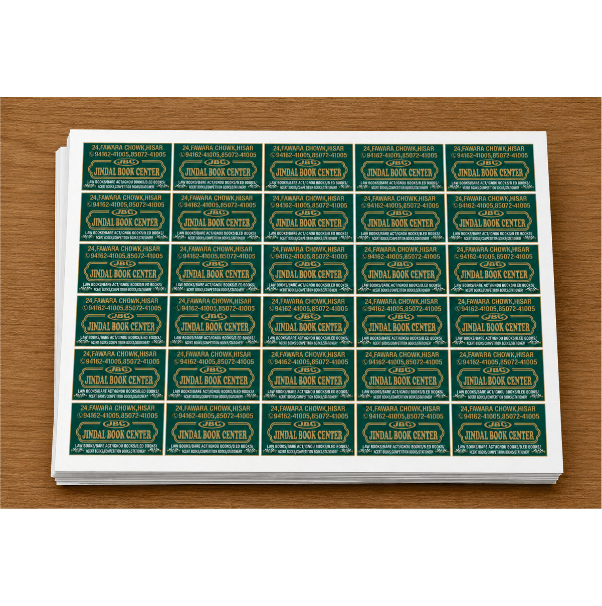 CUSTOM STICKER Bo 15| 100 SHEETS