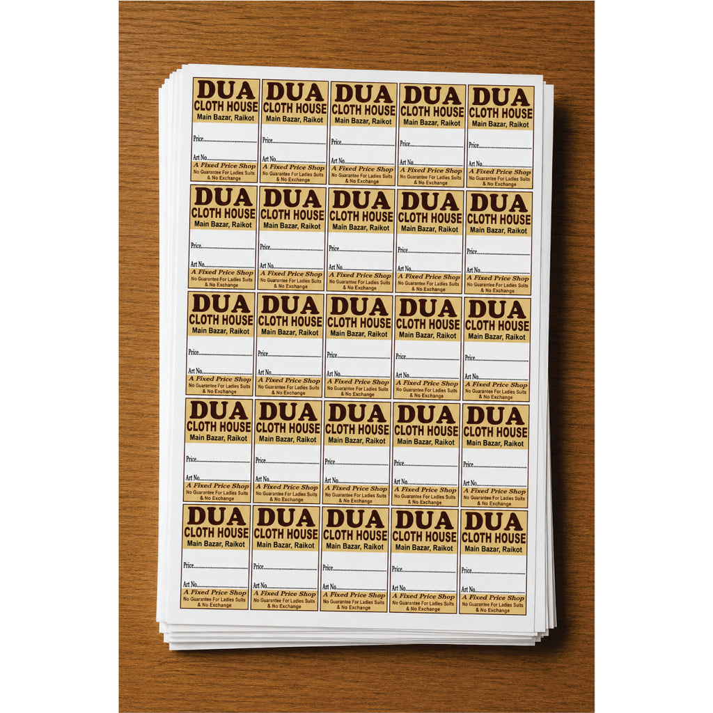 CUSTOM STICKER CL 16| 100 SHEETS