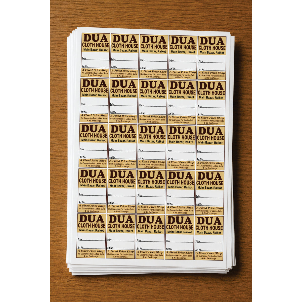 CUSTOM STICKER CL 16| 100 SHEETS