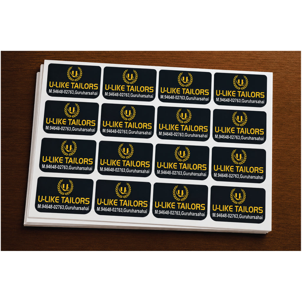 CUSTOM STICKER TA 16| 100 SHEETS
