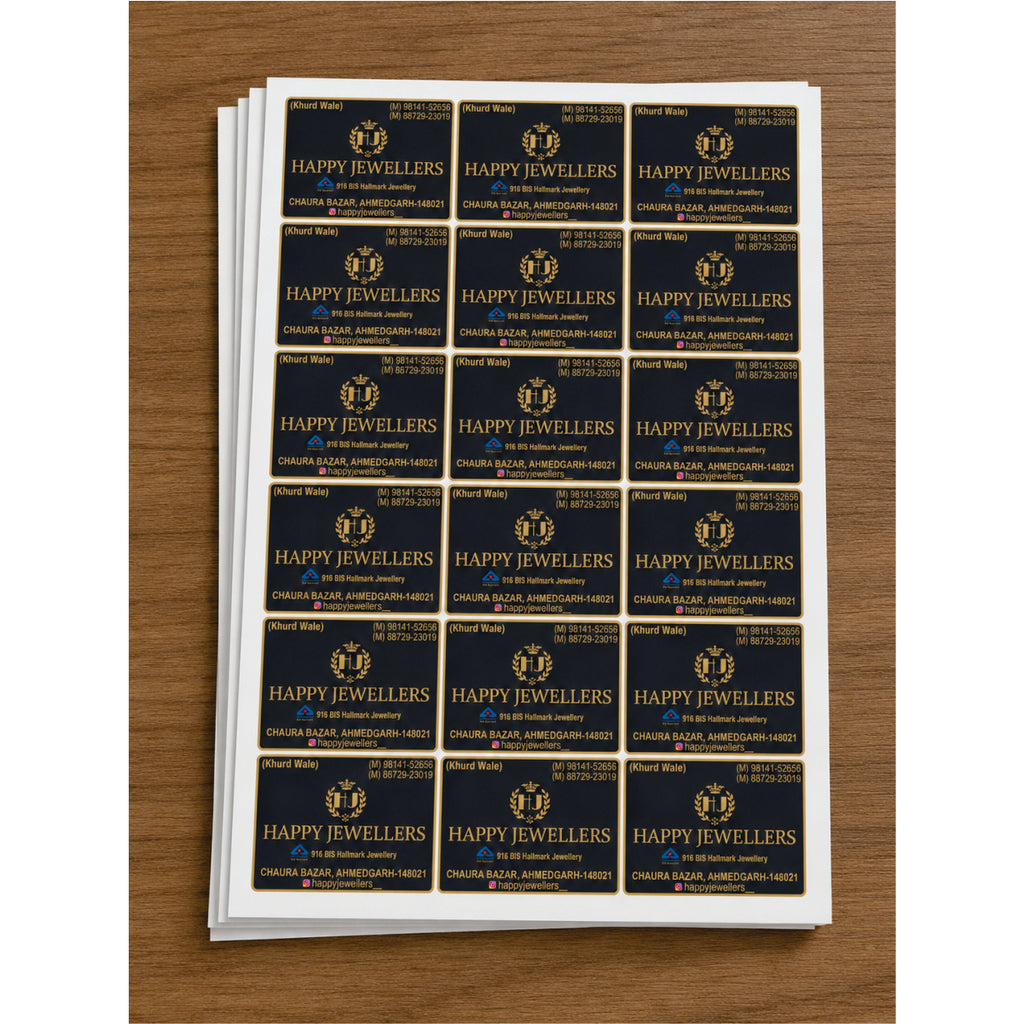 CUSTOM STICKER JE 16 | 100 SHEETS