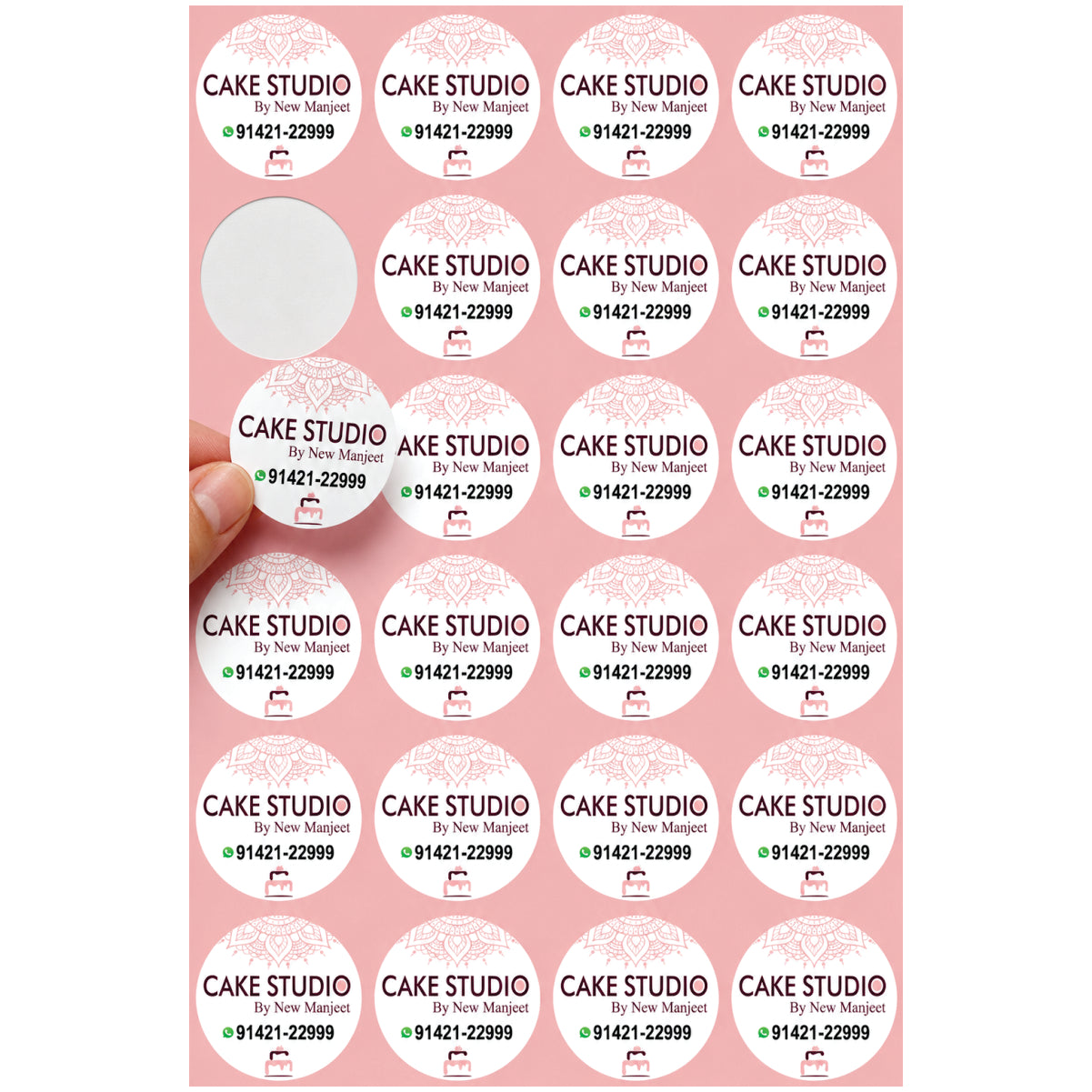 CUSTOM STICKER BK 017 | 100 SHEETS