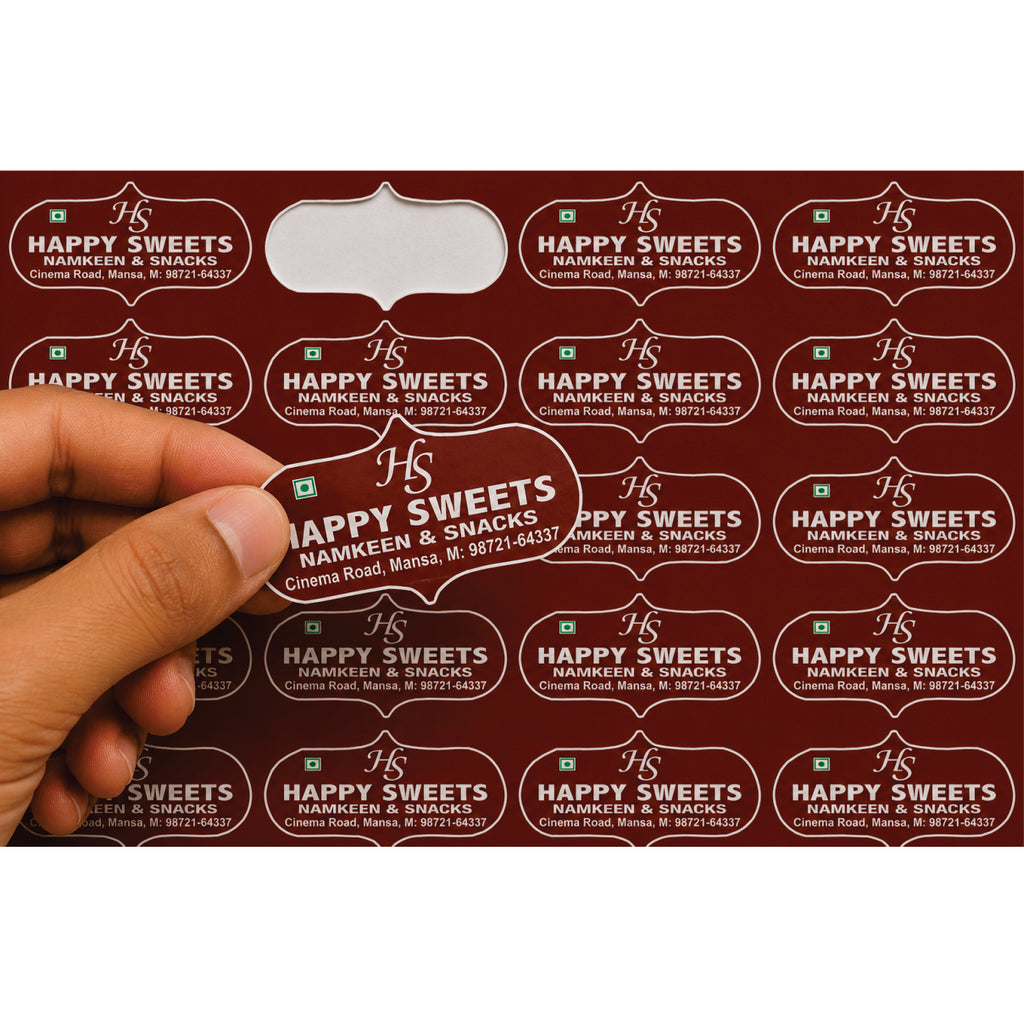 CUSTOM STICKER SW 17 | 100 SHEETS