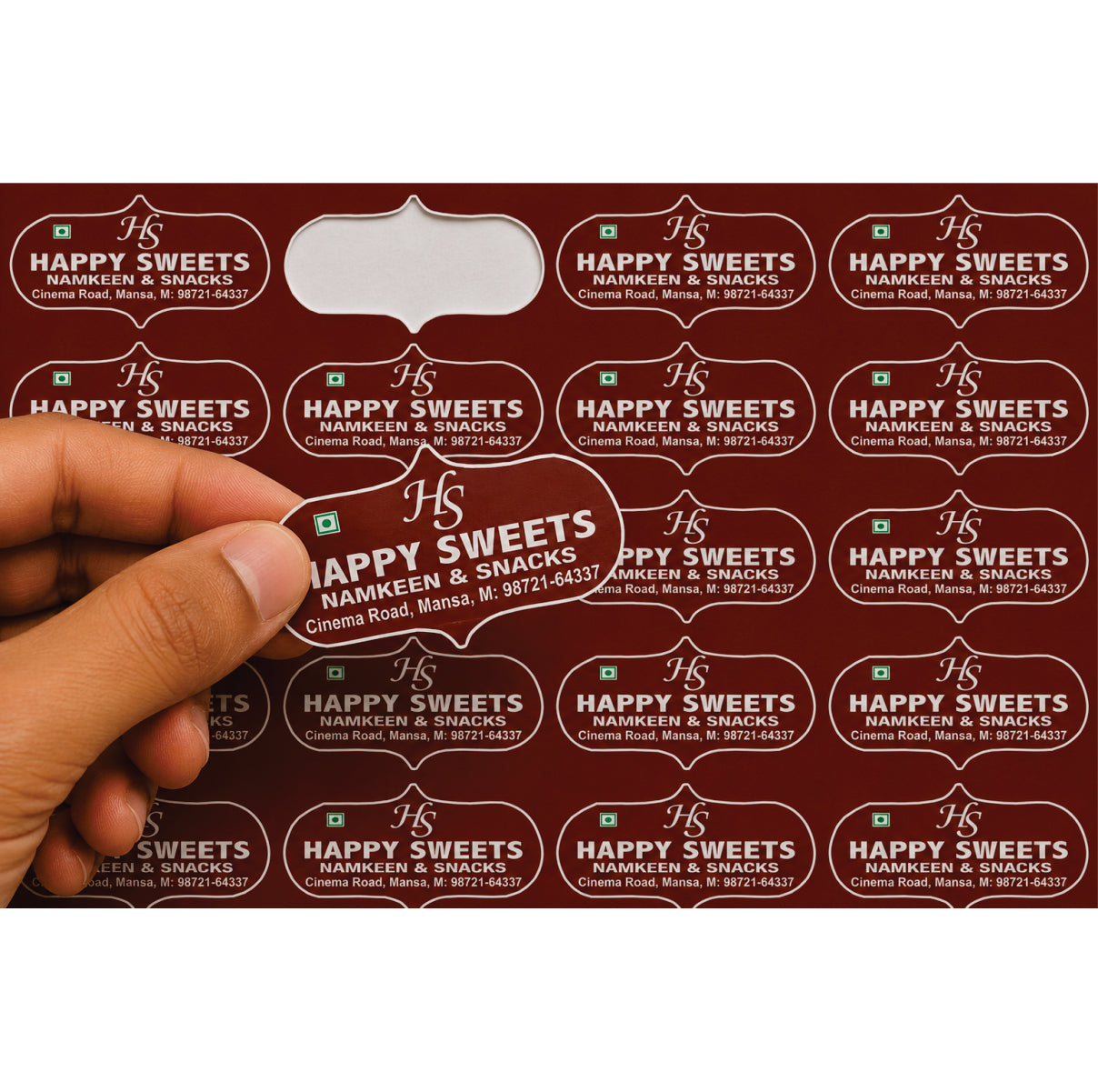 CUSTOM STICKER SW 17 | 100 SHEETS