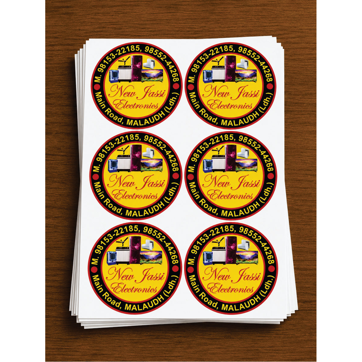 CUSTOM STICKER EL 17| 100 SHEETS