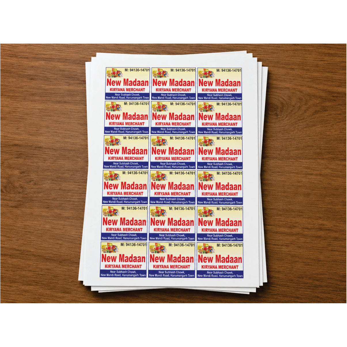 CUSTOM STICKER GR 17| 100 SHEETS