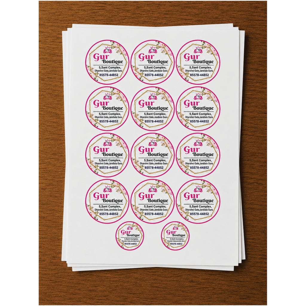 CUSTOM STICKER BOT 17| 100 SHEETS