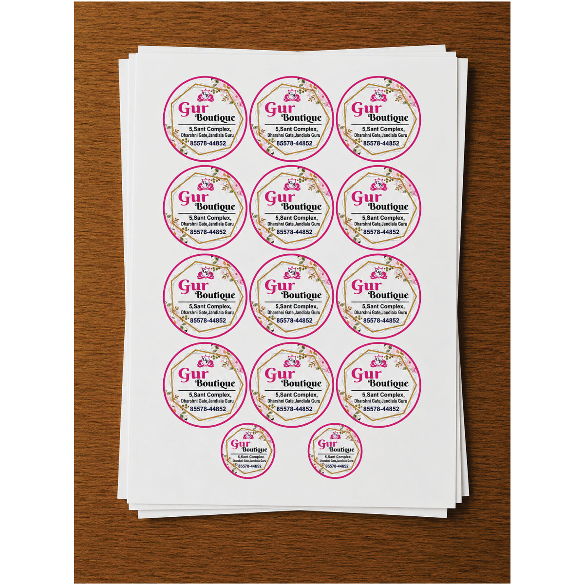 CUSTOM STICKER BOT 17| 100 SHEETS