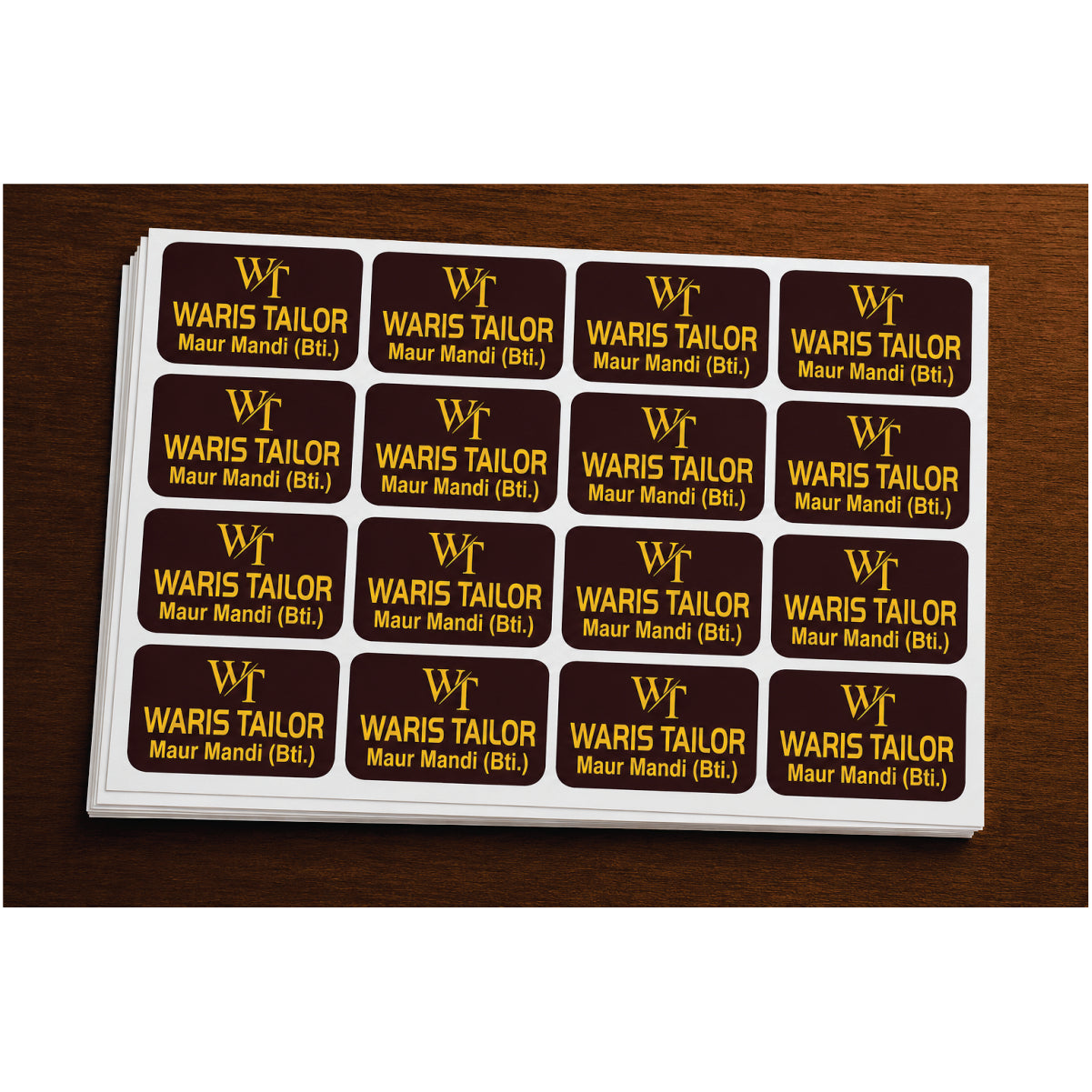 CUSTOM STICKER TA 17| 100 SHEETS