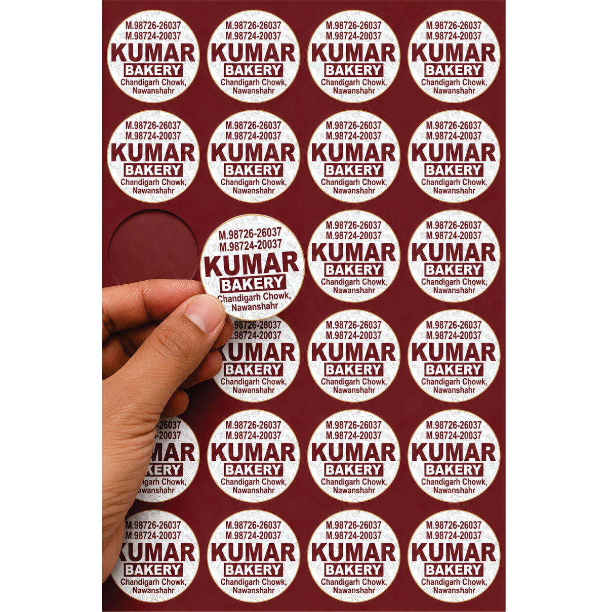 CUSTOM STICKER BK 018 | 100 SHEETS
