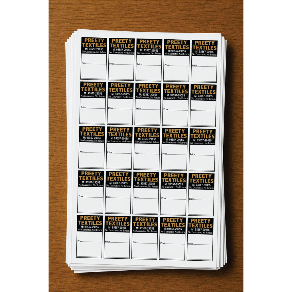 CUSTOM STICKER CL 18| 100 SHEETS