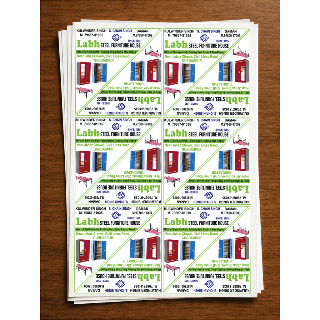 CUSTOM STICKER FUR 18| 100 SHEETS