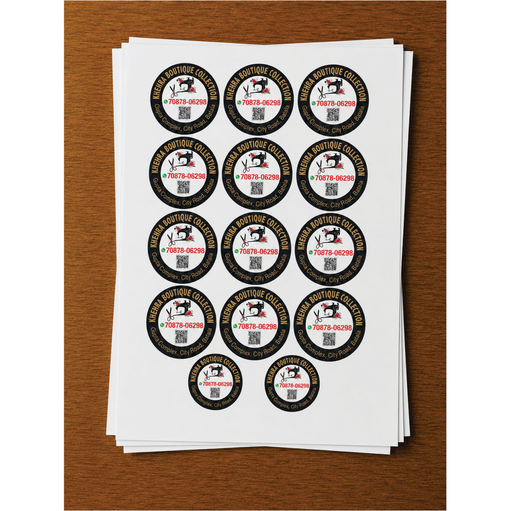 CUSTOM STICKER BOT 18| 100 SHEETS