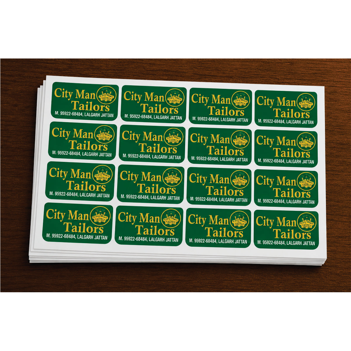 CUSTOM STICKER TA 18| 100 SHEETS