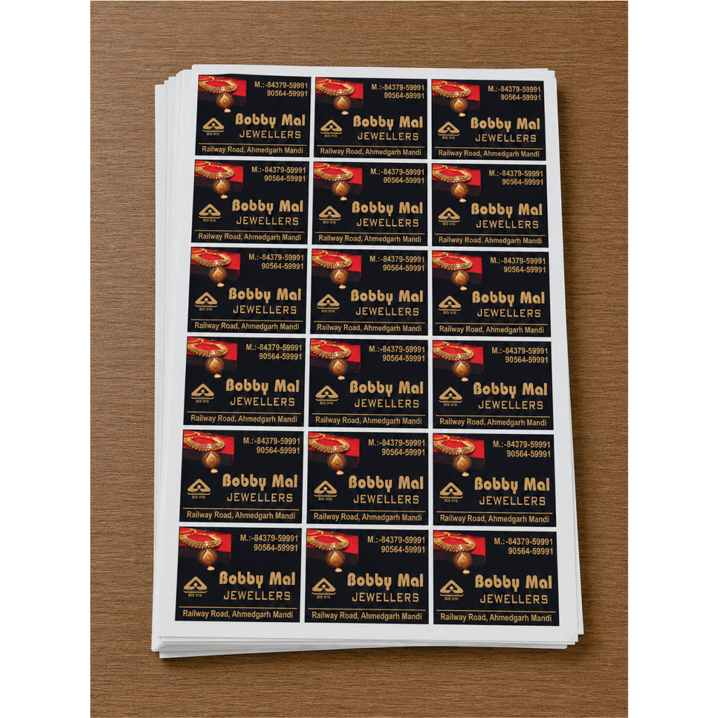 CUSTOM STICKER JE 18 | 100 SHEETS