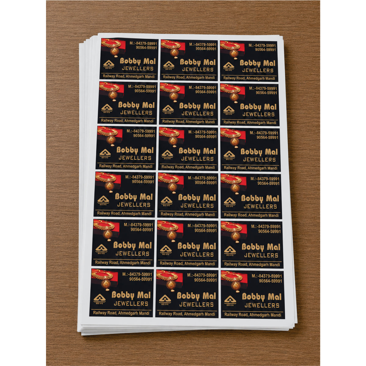 CUSTOM STICKER JE 18 | 100 SHEETS