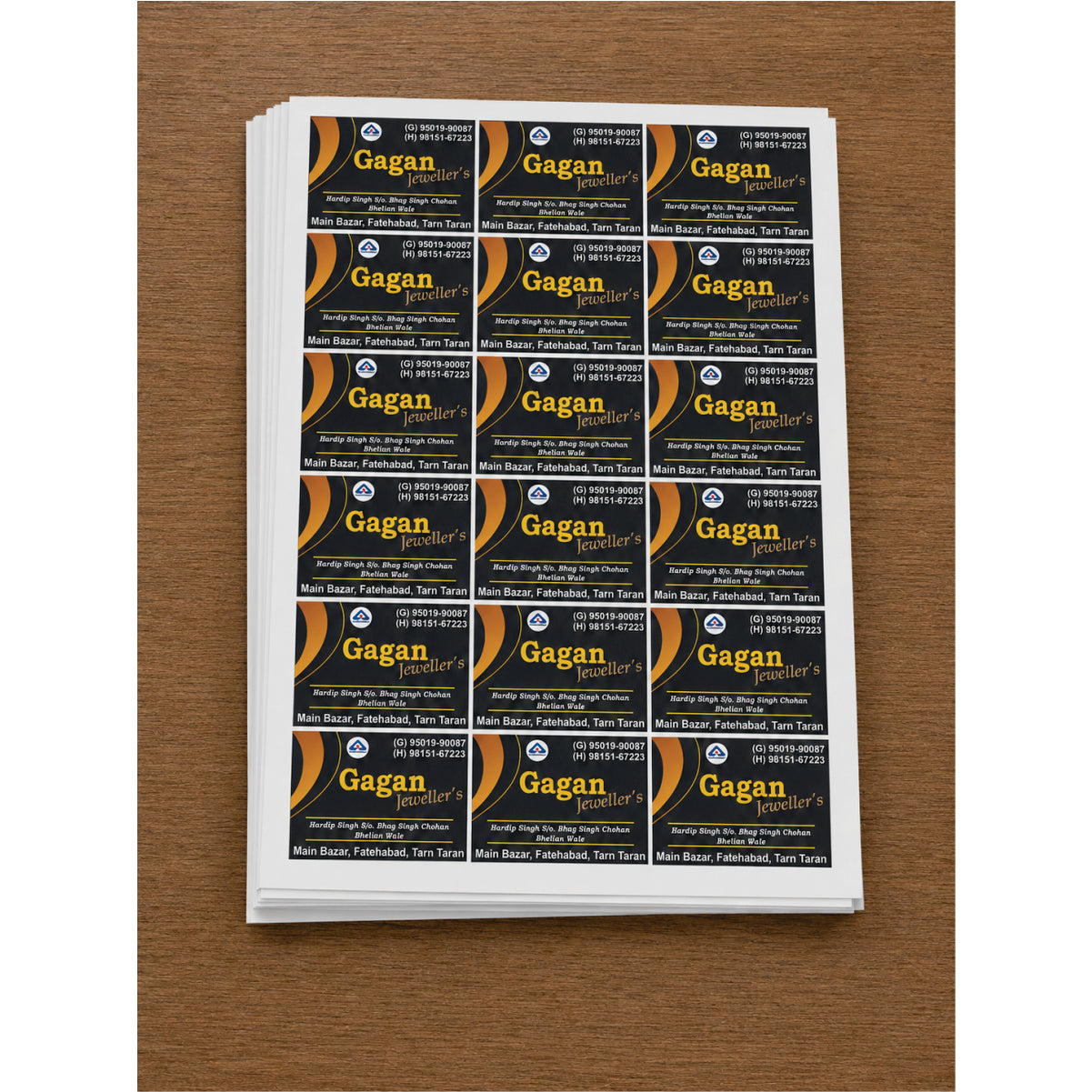 CUSTOM STICKER JE 19 | 100 SHEETS
