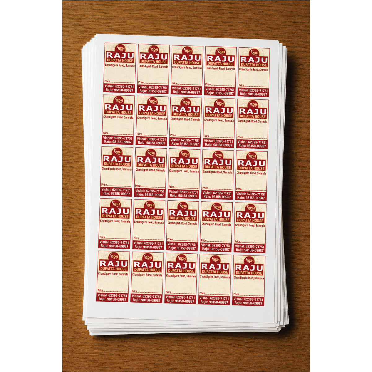 CUSTOM STICKER CL 19| 100 SHEETS