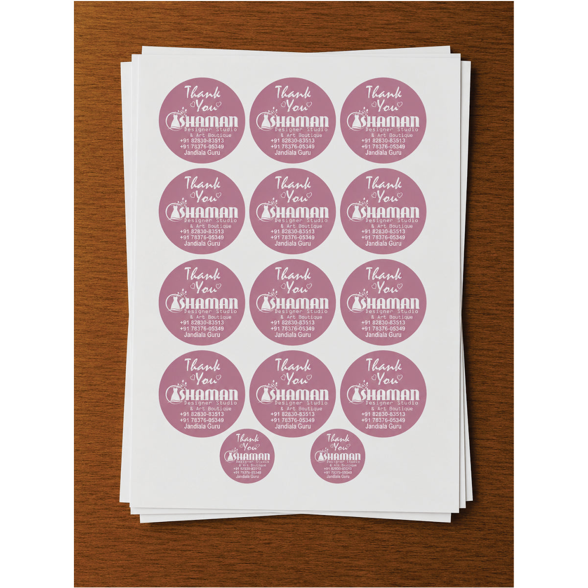 CUSTOM STICKER BOT 19| 100 SHEETS