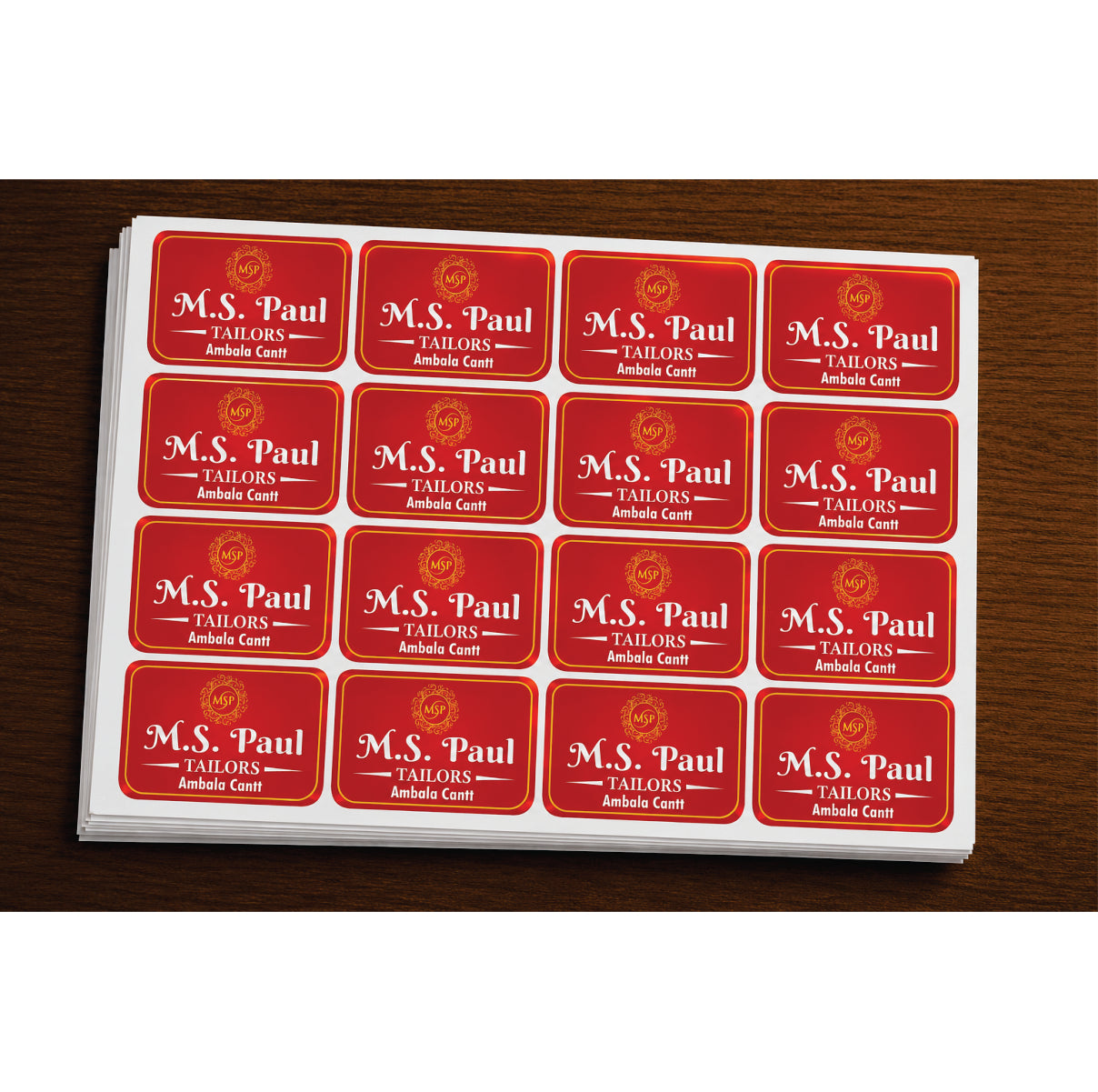 CUSTOM STICKER TA 19| 100 SHEETS