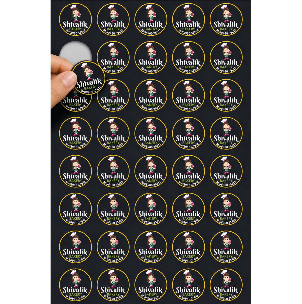CUSTOM STICKER BK 001 | 100 SHEETS
