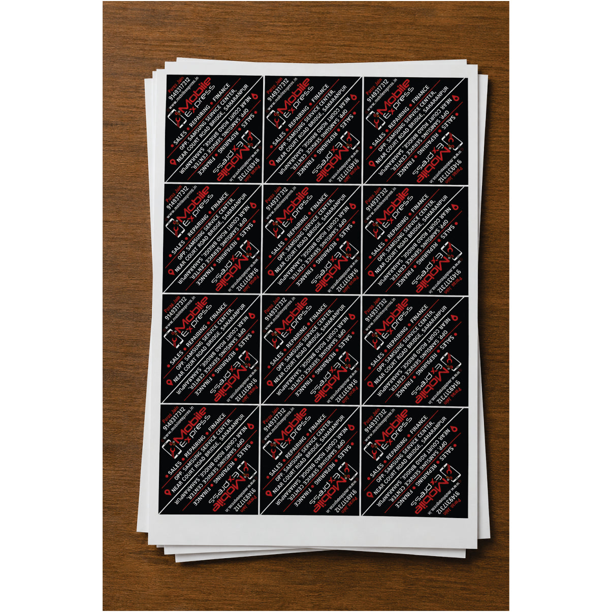 CUSTOM STICKER MO 01| 100 SHEETS