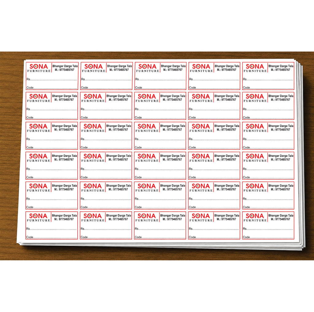 CUSTOM STICKER FUR 01| 100 SHEETS