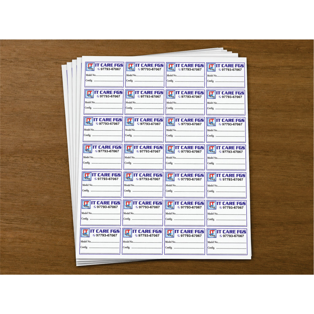 CUSTOM STICKER COM 01| 100 SHEETS