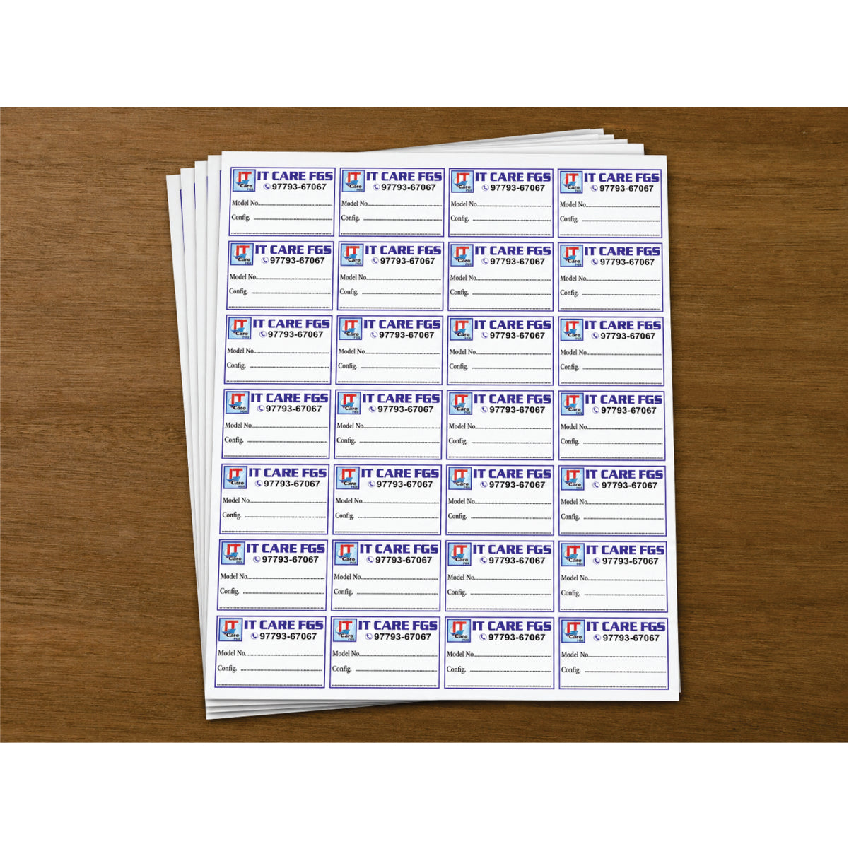 CUSTOM STICKER COM 01| 100 SHEETS