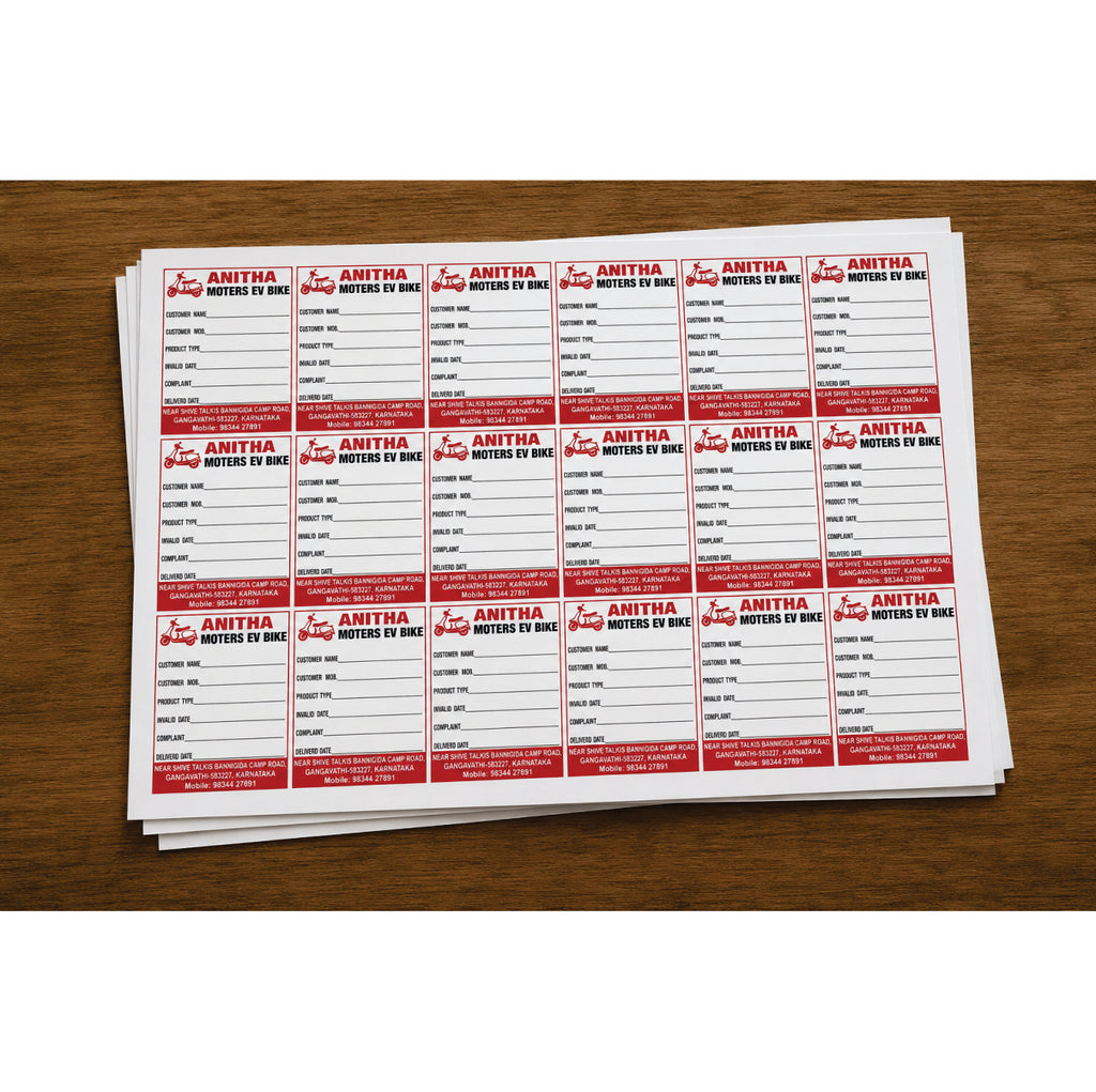 CUSTOM STICKER AU 01| 100 SHEETS