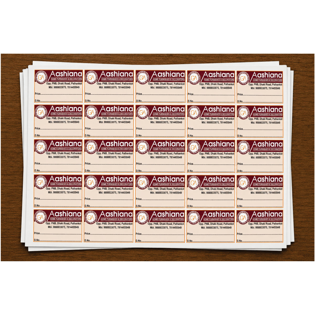 CUSTOM STICKER HA 01| 100 SHEETS