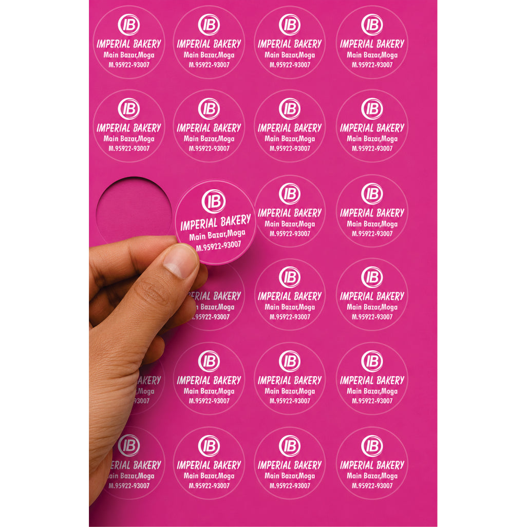 CUSTOM STICKER BK 20 | 100 SHEETS