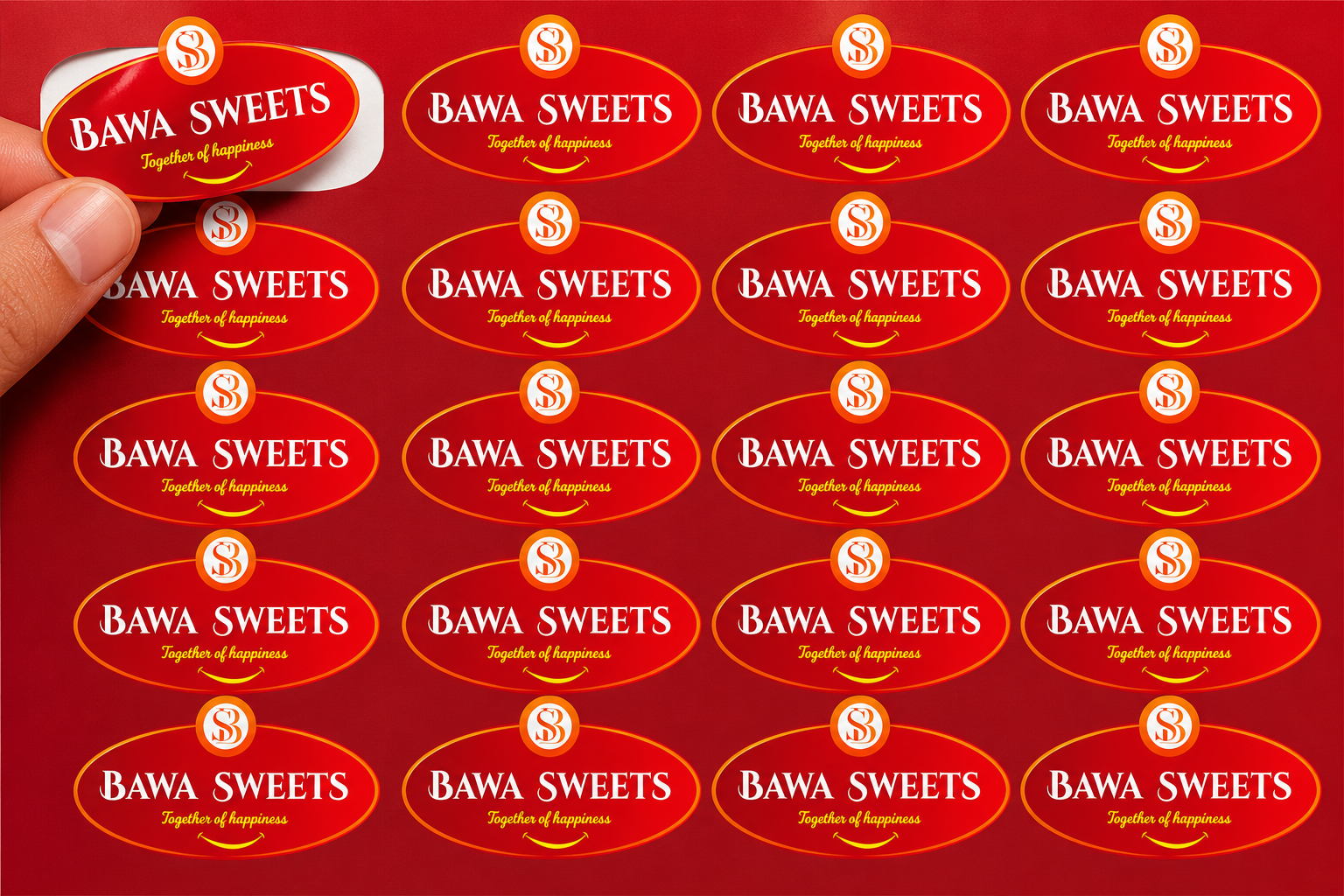 CUSTOM STICKER S 20| 100 SHEETS