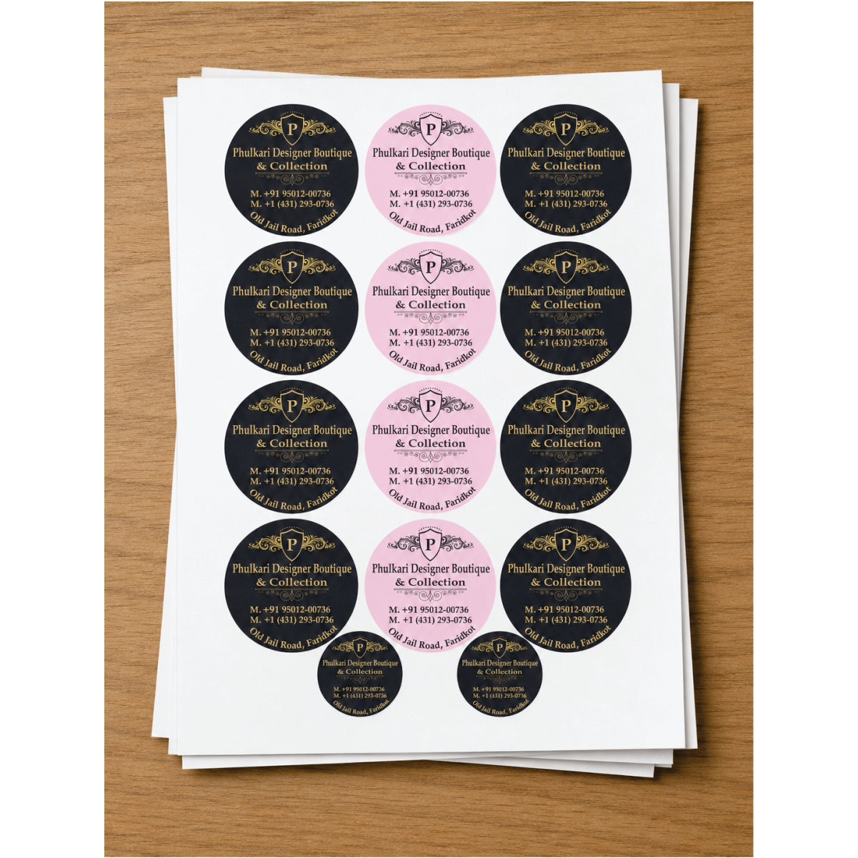 CUSTOM STICKER BOT 20| 100 SHEETS