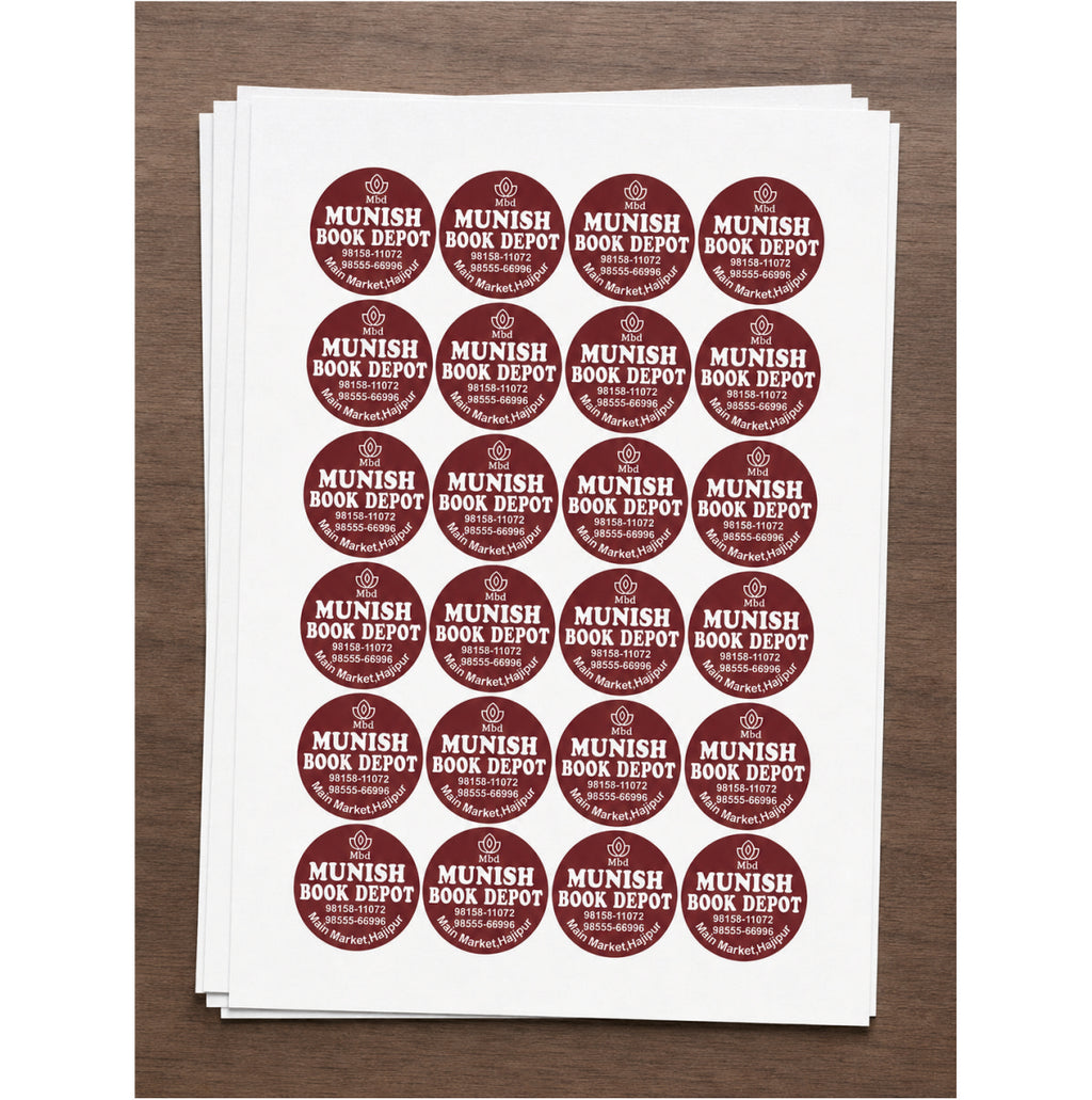 CUSTOM STICKER Bo 20| 100 SHEETS