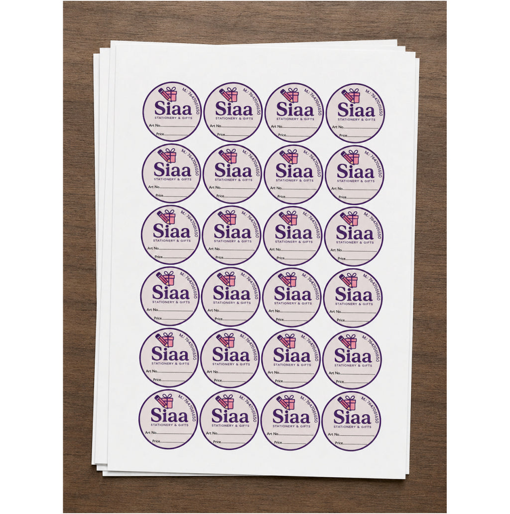 CUSTOM STICKER Bo 21| 100 SHEETS