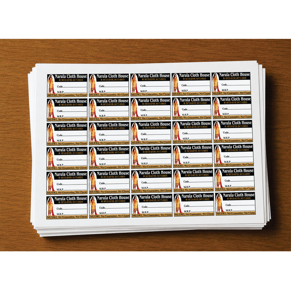 CUSTOM STICKER CL 21| 100 SHEETS