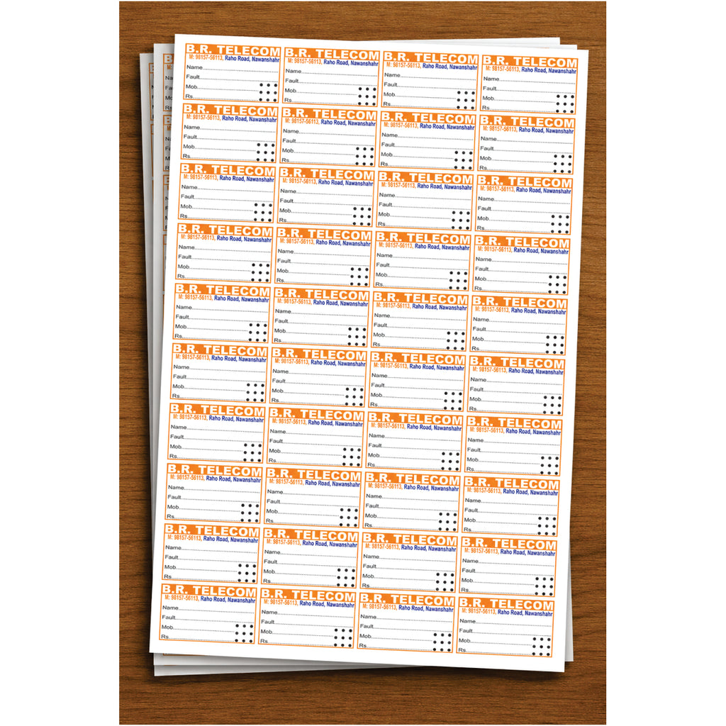 CUSTOM STICKER MO 21| 100 SHEETS