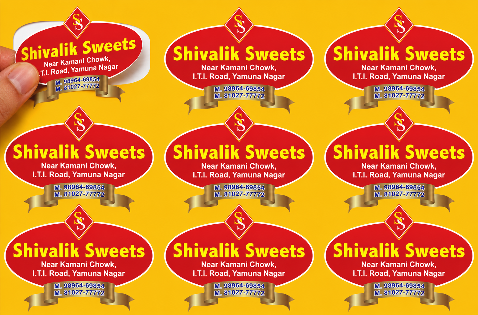 CUSTOM STICKER S 22| 100 SHEETS