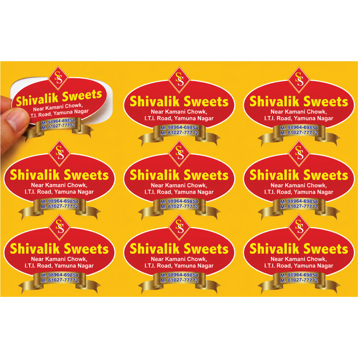 CUSTOM STICKER SW 22 | 100 SHEETS