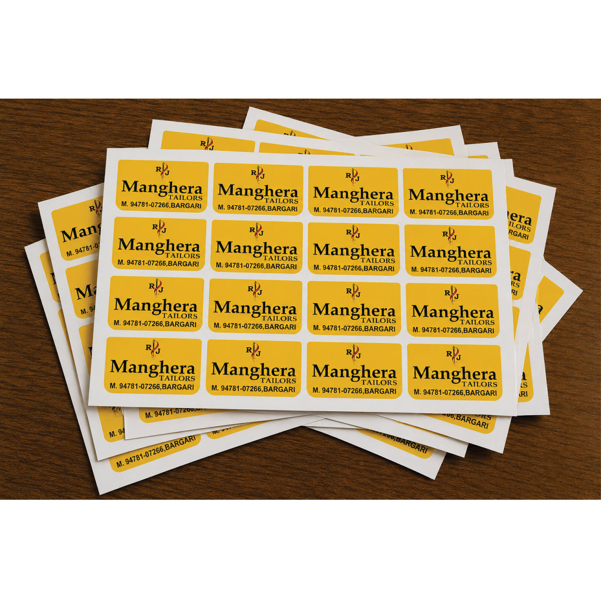 CUSTOM STICKER TA 22| 100 SHEETS