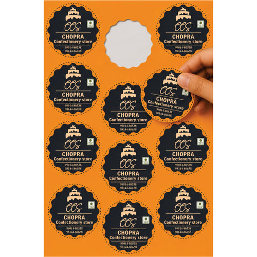 CUSTOM STICKER BK 24 | 100 SHEETS