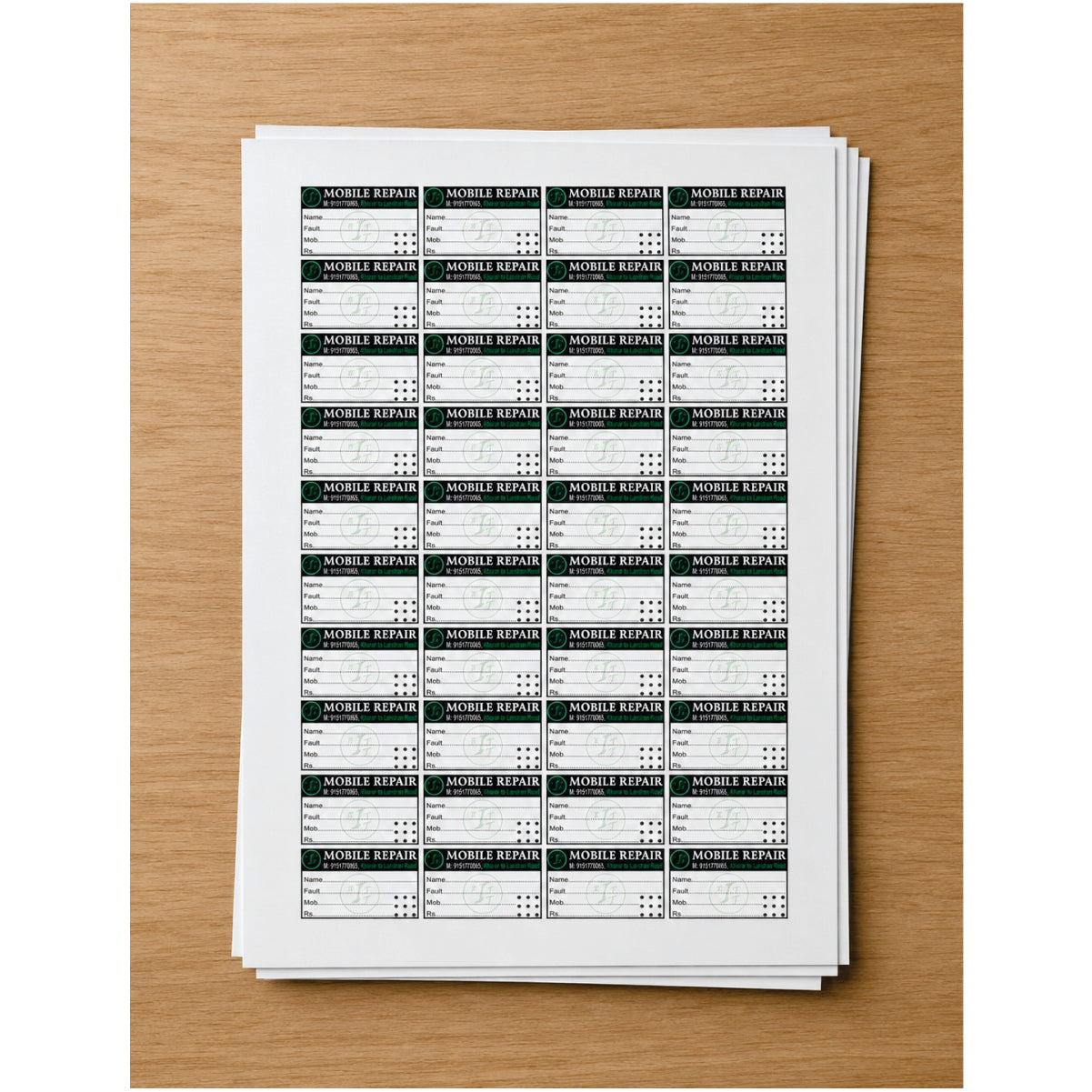 CUSTOM STICKER MO 24| 100 SHEETS
