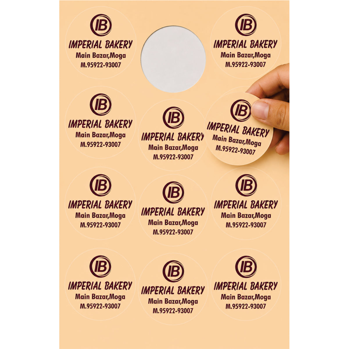 CUSTOM STICKER BK 25 | 100 SHEETS
