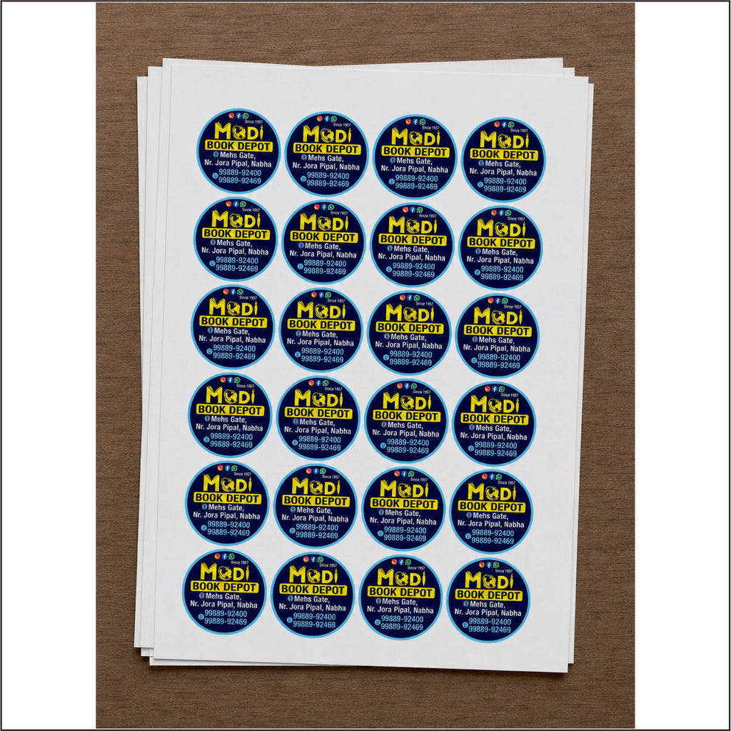 CUSTOM STICKER Bo 25| 100 SHEETS